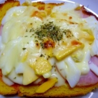 ☆厚切りハムと卵のチーズトースト☆